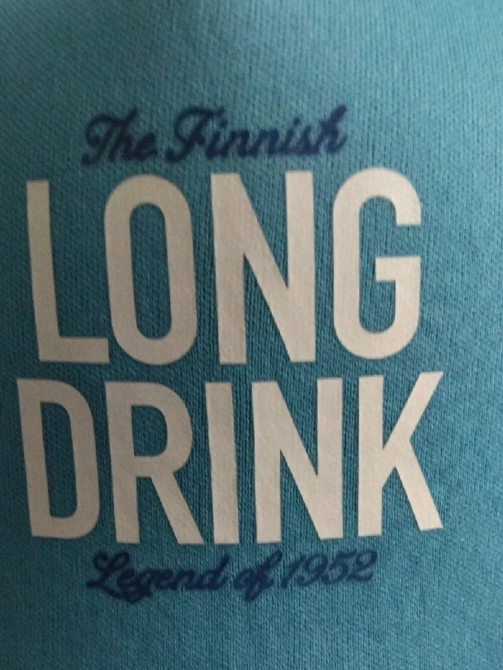 LONG DRINK RARE Snapback Trucker Hat Light Blue/White NEW OS